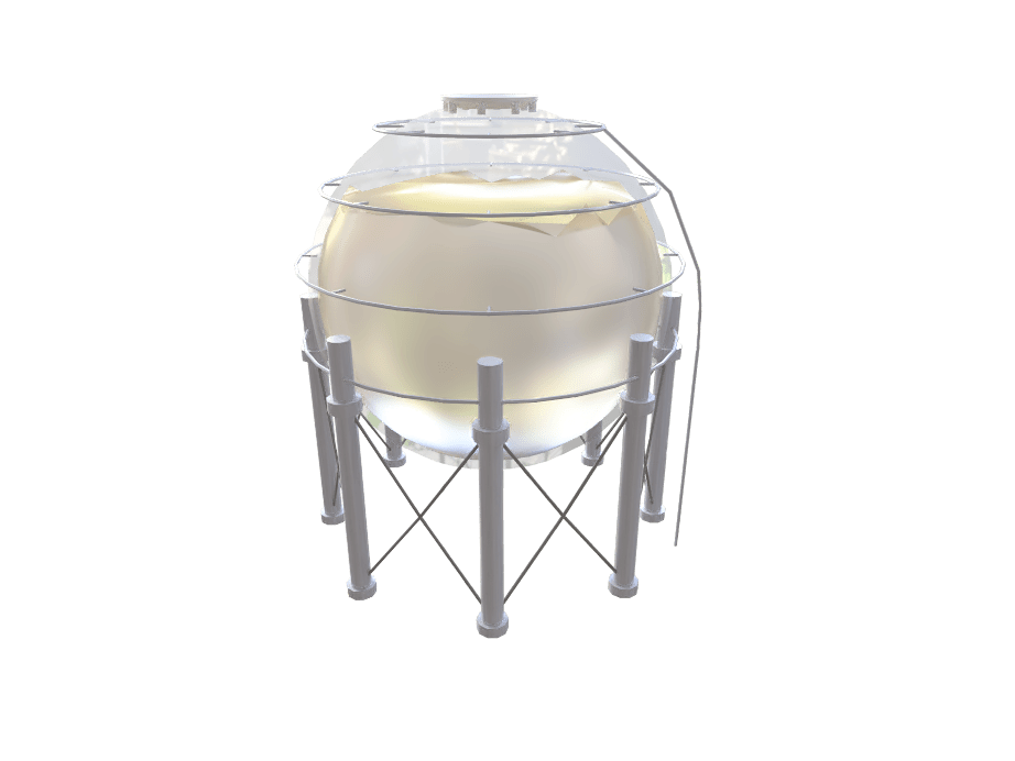 智慧油库-球形储油桶，Sovit3D