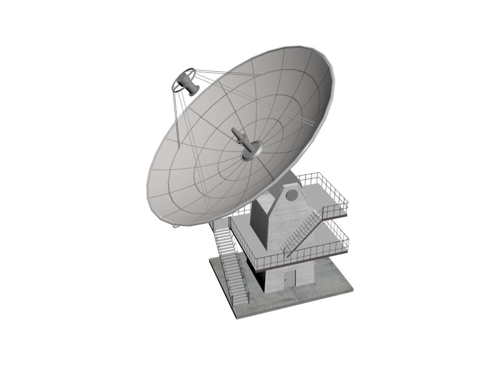 单个模型库-卫星信号塔，Sovit3D